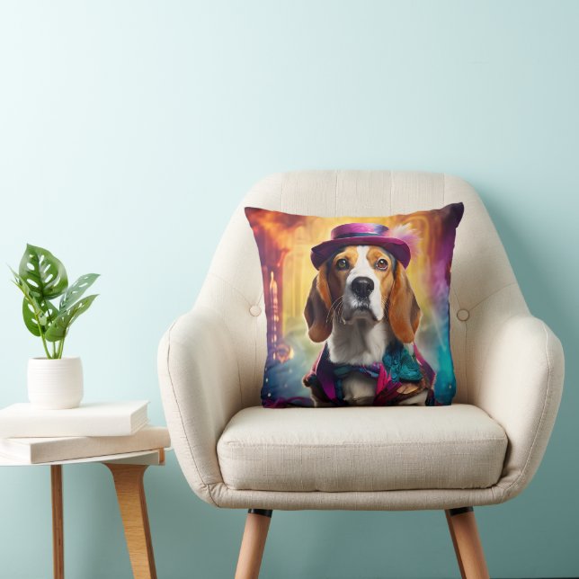Beagle i Vibrant Costume Kudde (Stol)
