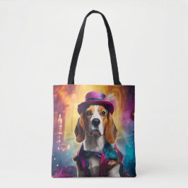 Beagle i Vibrant Costume Tygkasse