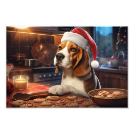 Beagle jul Cookies Festive Helgdag Fototryck