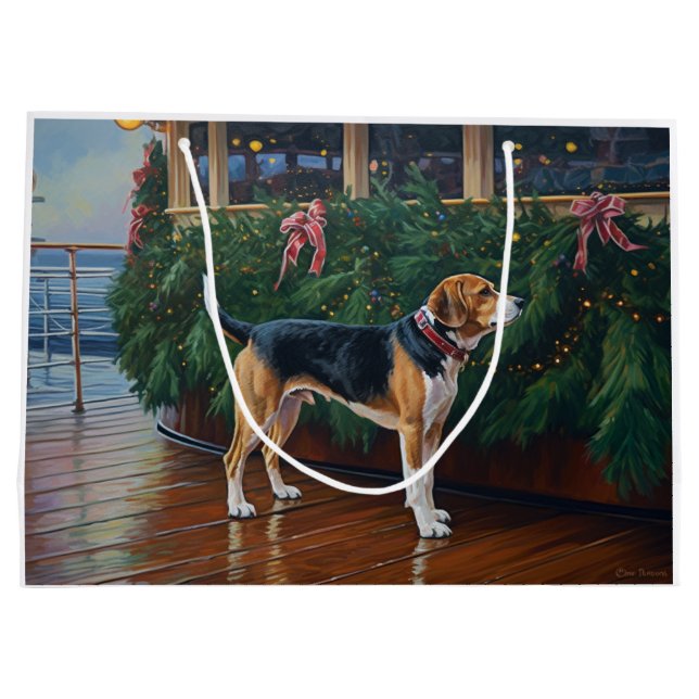Beagle jul Cruise: Pawsome Helgdag Delight (Baksidan)