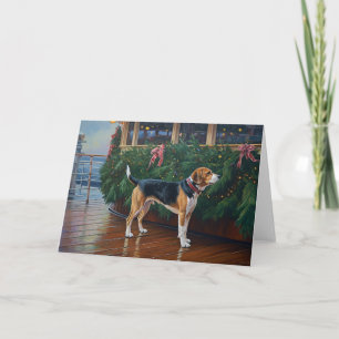 Beagle jul Cruise: Pawsome Helgdag Delight Kort