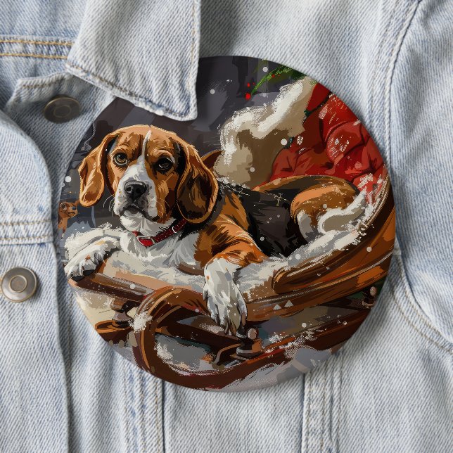 Beagle Jul Festiv Knapp (In Situ)