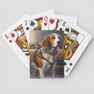 Beagle jul-festsäsong casinokort