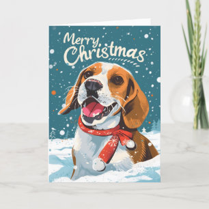 Beagle-jul Helgkort