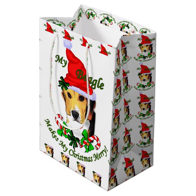 Beagle jul Merry (Baksidan Vinklad)