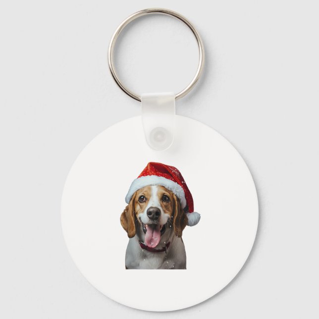 Beagle-jul Nyckelring (Framsida)