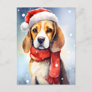 Beagle-jul Vykort