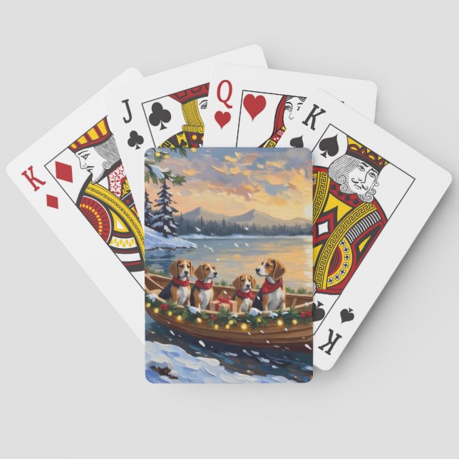 Beagle julbåtshögtid casinokort (Baksidan)