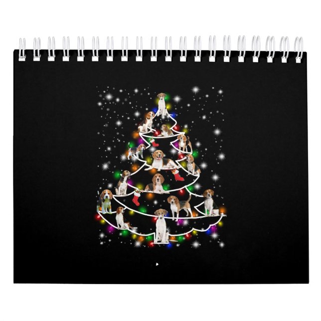Beagle Julgran som omfattas av Flashlight Kalender (Omslag)