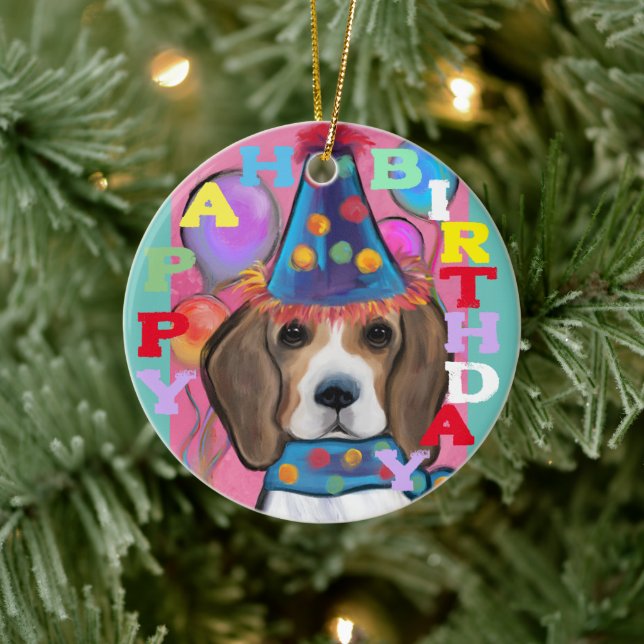 BEAGLE        JULGRANSPRYDNAD KERAMIK (Träd)