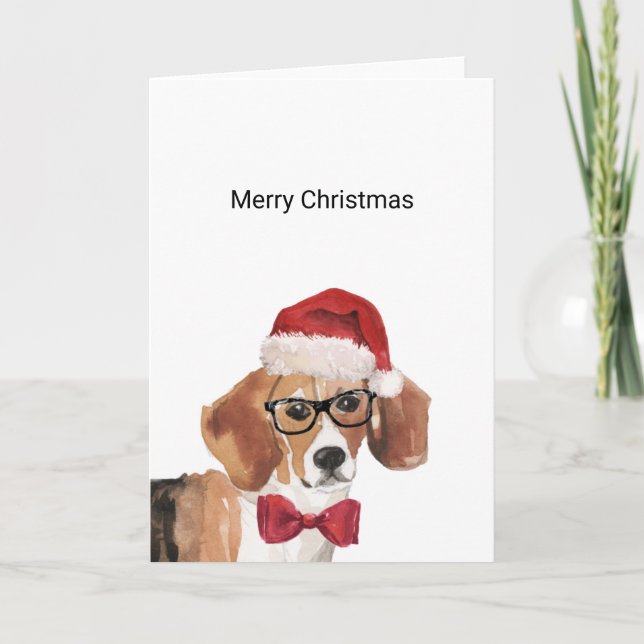 Beagle-julkort Kort (Framsida)