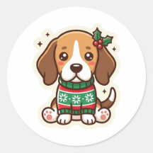 Beagle jultröja dekal