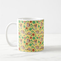 Beagle kaffemugg Sommar Blommig Kawaii Hundälskare