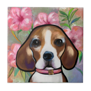 Beagle kakelplatta
