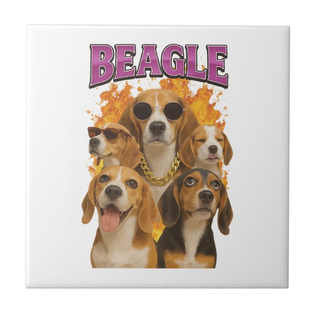 Beagle          kakelplatta (Framsidan)