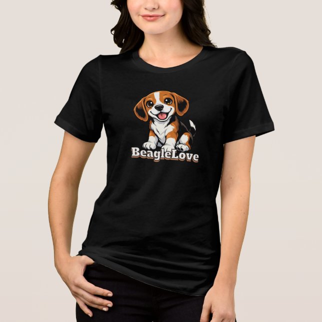 Beagle Kärlek | Hundälskare T Shirt (Framsida)