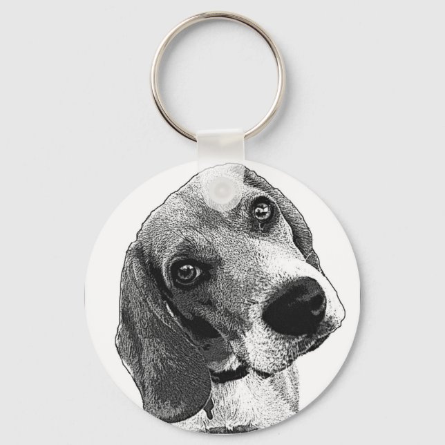 Beagle Kärlek Nyckelring (Framsida)