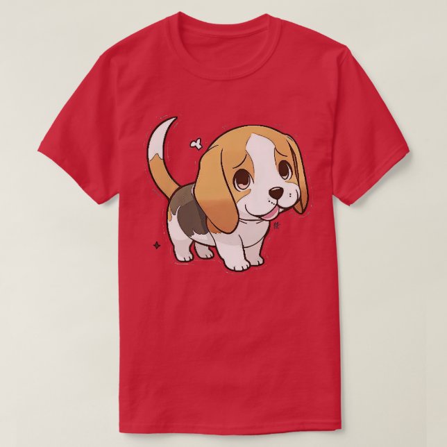 Beagle Kawaii T Shirt (Design framsida)