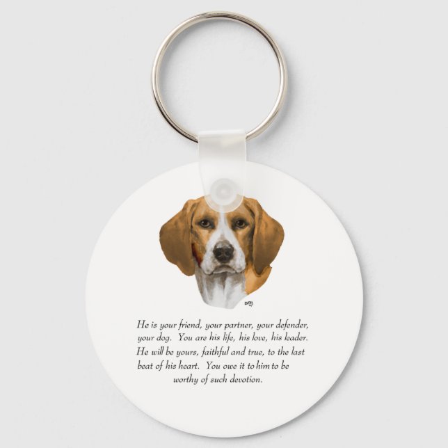 Beagle-keep souvenir HANE Nyckelring (Framsida)