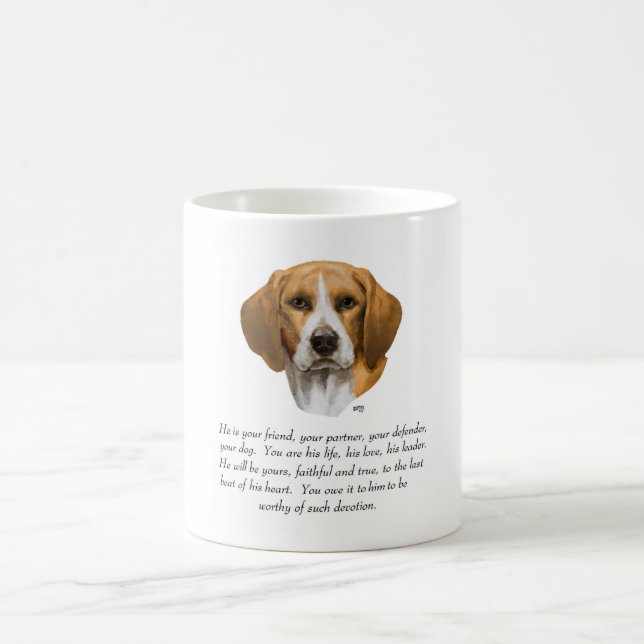 Beagle KeepsakMALE Kaffemugg (Center)