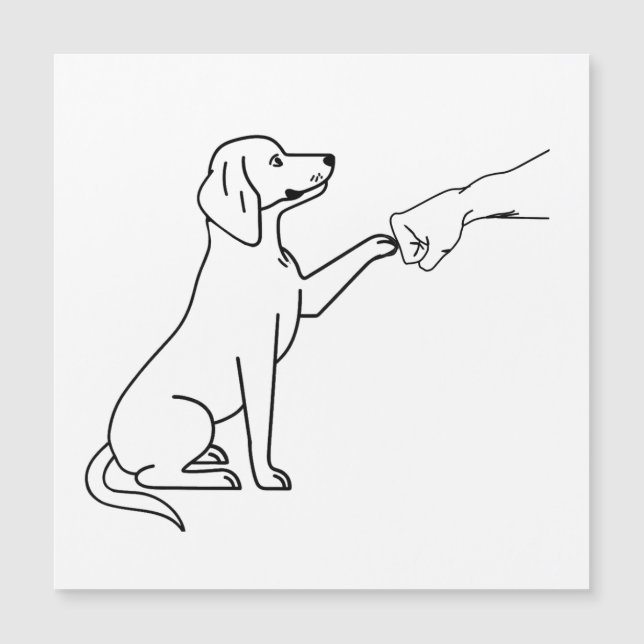 Beagle knytnäve | Hundälskare present | Rolig Beag (Framsida)