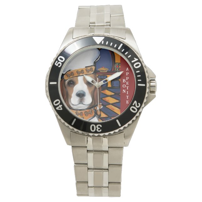 Beagle-kock Armbandsur (Framsida)