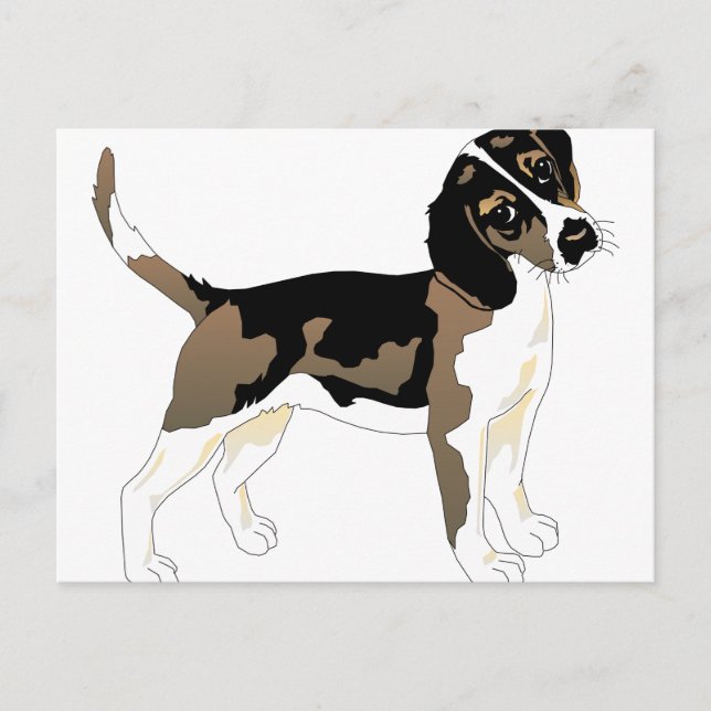 beagle konst 2 vykort (Framsida)