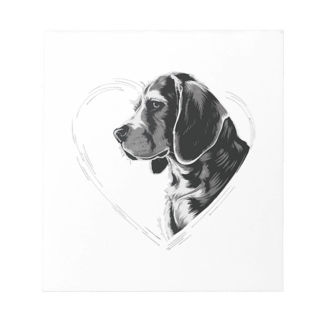 Beagle Kopiera Kopiera Anteckningsblock (Framsida)