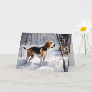 Beagle Låt det snöa jul Kort
