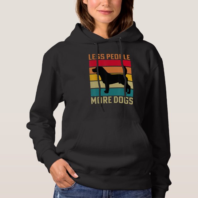 Beagle Less people more Dogs dog funny saying T Shirt (Framsida)
