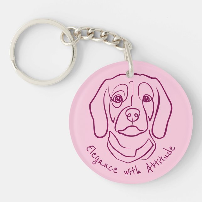 Beagle Line Art, Elegance with Attitude (Framsidan)