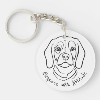 Beagle Line Art, Elegance with Attitude