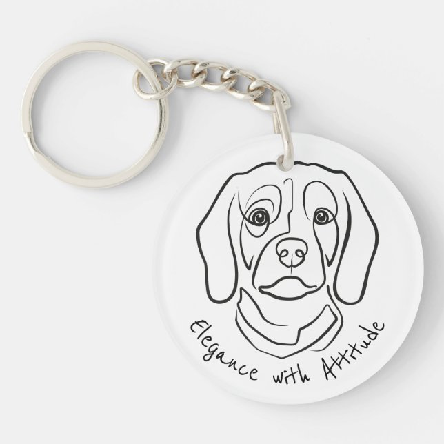 Beagle Line Art, Elegance with Attitude (Framsidan)