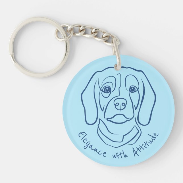 Beagle Linje Konst, Elegans med Attityd (Framsidan)