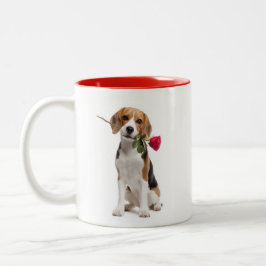Beagle Love Två-Tonad Mugg