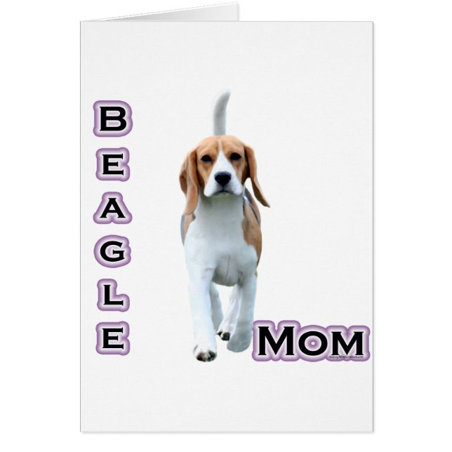Beagle Mamma 4 Hälsningskort (Framsidan)