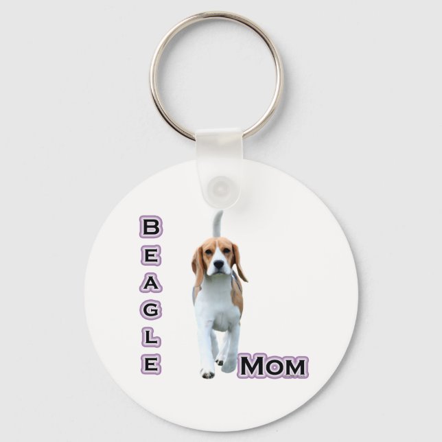 Beagle Mamma 4 - Nyckelkedja Nyckelring (Framsida)
