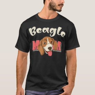 Beagle Mamma Animal Lover Hundägare Pet Mors dag T Shirt