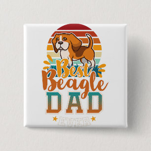 beagle mamma, beagle pappa, hund älskare, gåva til knapp