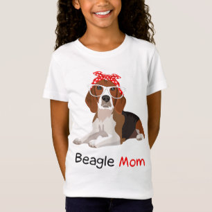 Beagle Mamma Hund Bandana Djurälskare Gift Womens T Shirt