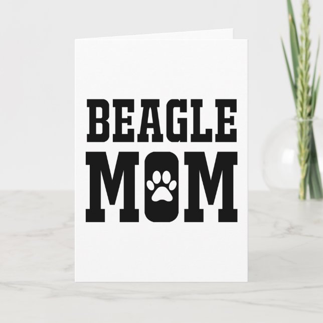 Beagle Mamma Kort (Framsida)