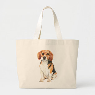 Beagle Mamma Puppy Älskare Hund Tecknad Beagles Jumbo Tygkasse