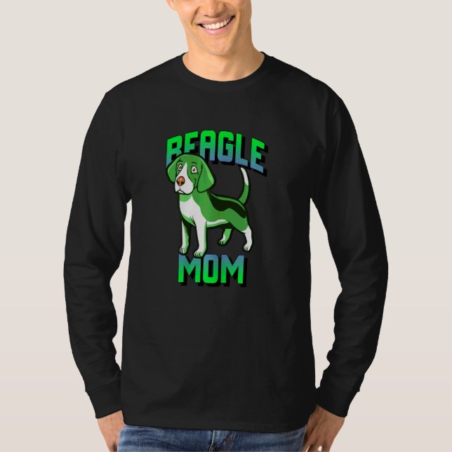 Beagle Mamma T Shirt (Framsida)