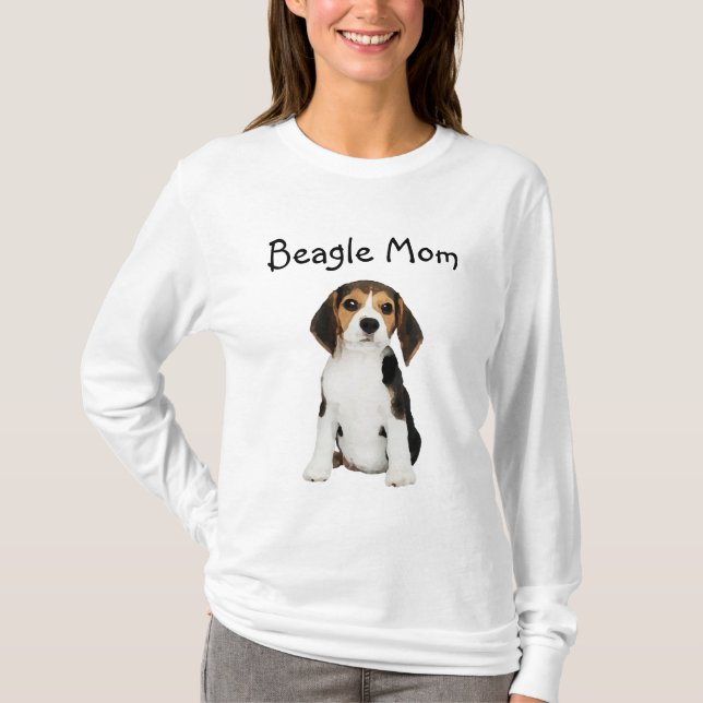 Beagle Mamma T Shirt (Framsida)