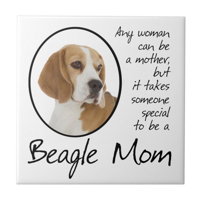 Beagle Mamma Tile Kakelplatta (Framsidan)