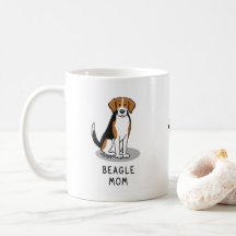 Beagle Mamma (TRI färg 3) Hund Cute Hund Mamma