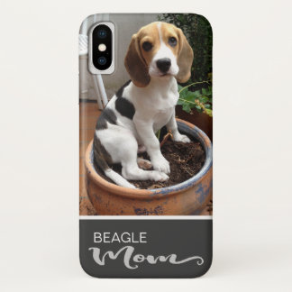 Beagle Mamma utjämnar till att lägga till ditt Hun