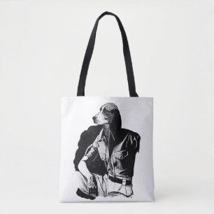 BEAGLE MAN Shoulder Tote Tygkasse