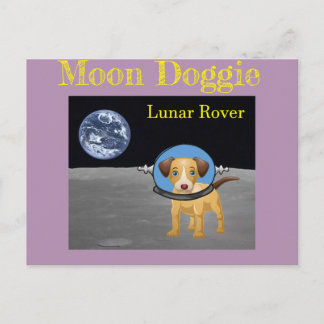 Beagle Måne Hund Lunar Rover by Funnycomb Vykort