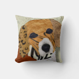 Beagle Marquetry Pillow Kudde